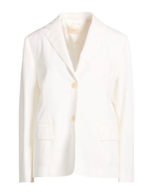 スローウエア レディース アウター ジャケット・ブルゾン テーラードジャケット SLOWEAR Off White オフホワイト｜ReVida 店