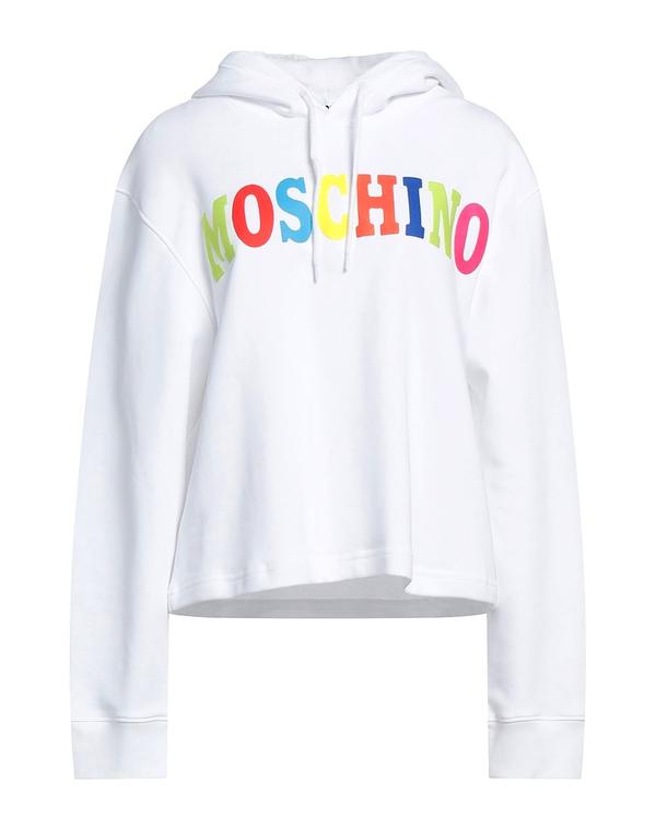 モスキーノ レディース アウター パーカー・スウェット MOSCHINO White ホワイト|ReVida 店