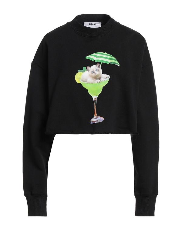 エムエスジイエム レディース アウター パーカー・スウェット MSGM Black ブラック|ReVida 店