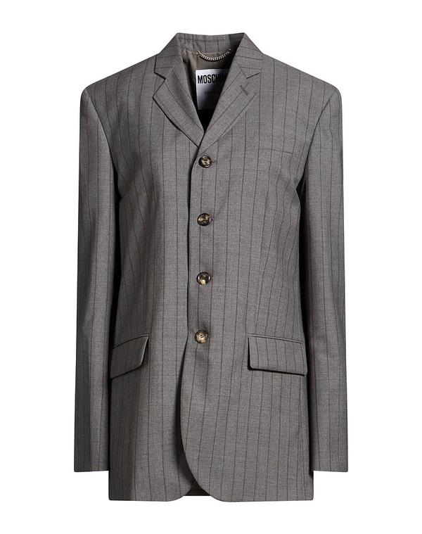 モスキーノ レディース アウター ジャケット・ブルゾン MOSCHINO Gray グレー｜ReVida 店