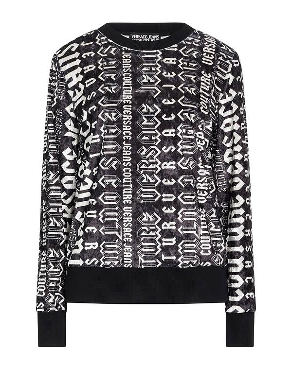 ヴェルサーチ レディース アウター パーカー・スウェット VERSACE JEANS COUTURE Black ブラック｜ReVida 店