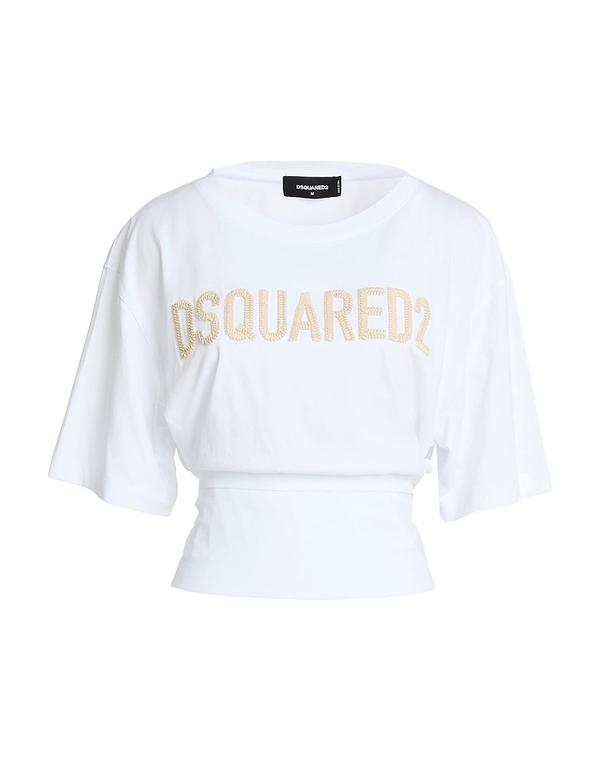 ディースクエアード レディース トップス Tシャツ DSQUARED2 White ホワイト|ReVida 店