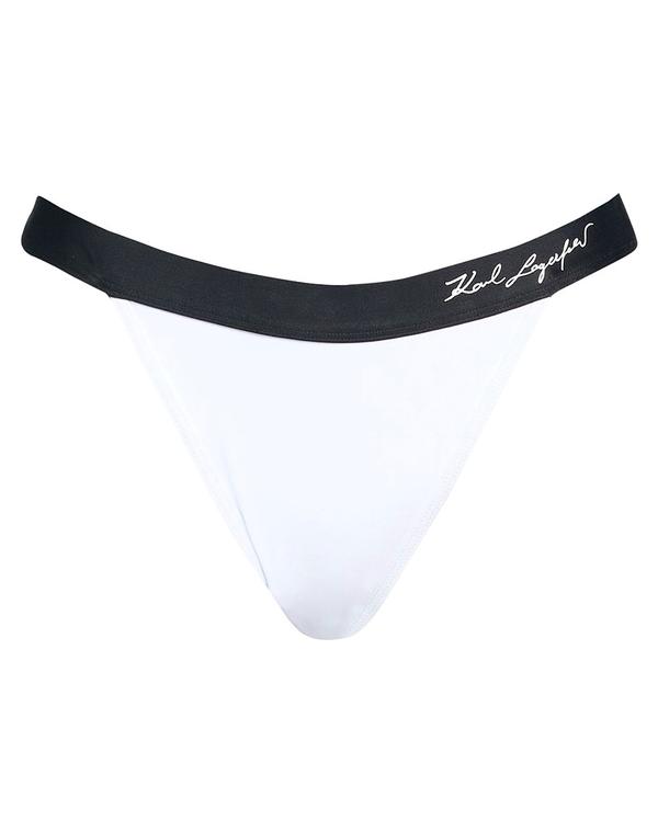 カール ラガーフェルド レディース 水着 ボトムスのみ KARLAGERFELD ( ) White ホワイト｜ReVida 店