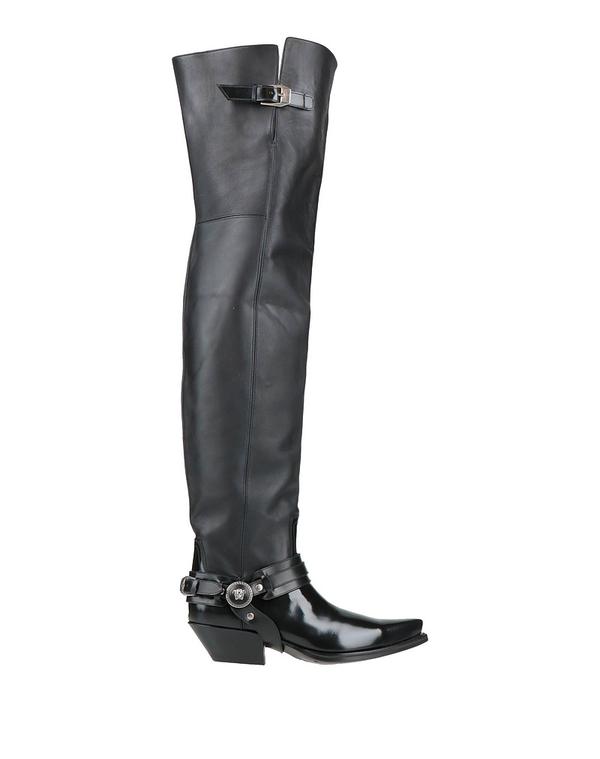 ヴェルサーチ レディース シューズ ブーツ・レインブーツ VERSACE Black ブラック|ReVida 店