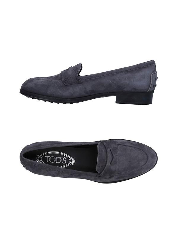トッズ レディース シューズ スリッポン・ローファー モカシン TOD'S Gray グレー|ReVida 店