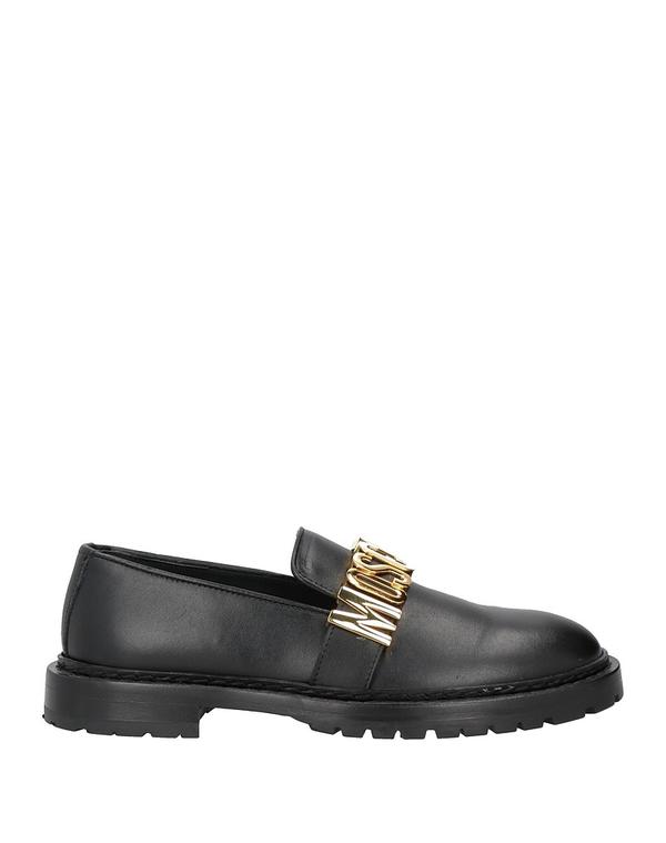 モスキーノ レディース シューズ スリッポン・ローファー モカシン MOSCHINO Black ブラック|ReVida 店