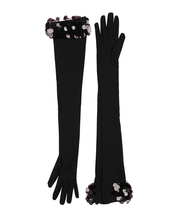 デヴィッド コーマ レディース アクセサリー 手袋 DAVID KOMA Black ブラック｜ReVida 店
