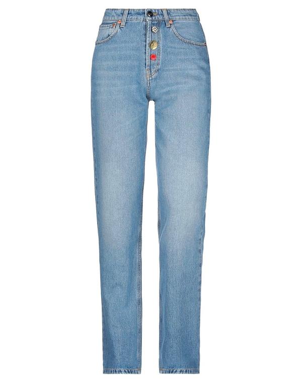 セミクチュール レディース ボトムス デニムパンツ ストレートレッグ SEMICOUTURE Blue ブルー|ReVida 店