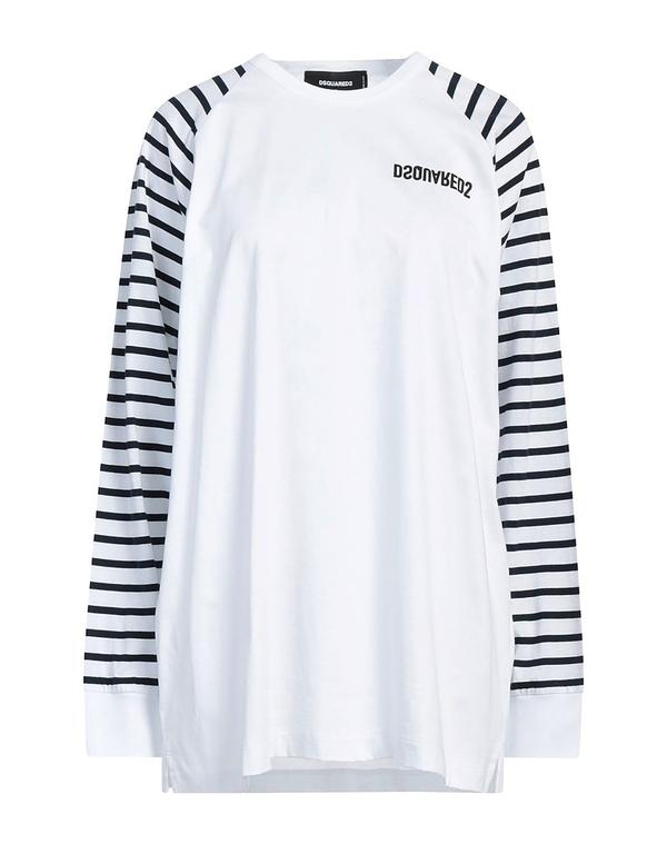 ディースクエアード レディース トップス プルオーバー DSQUARED2 厚地の外套大きさ プルオーバー White 白いこと