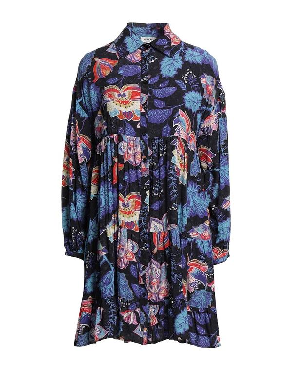 リプレイ レディース ドレス REPLAY シュミーズドレス Navy ネイビー
