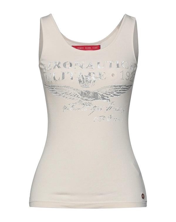アエロノーティカミリターレディース トップス シャツ タンクトップ AERONAUTICA MILITARE Light Gray グレー|ReVida 店