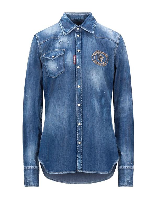 ディースクエアード レディース トップス シャツ DSQUARED2 Blue ブルー｜ReVida 店