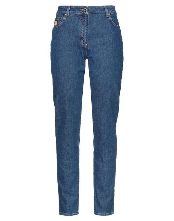 モスキーノ レディース ボトムス デニムパンツ ストレートレッグ MOSCHINO Blue ブルー｜ReVida 店 22,896円