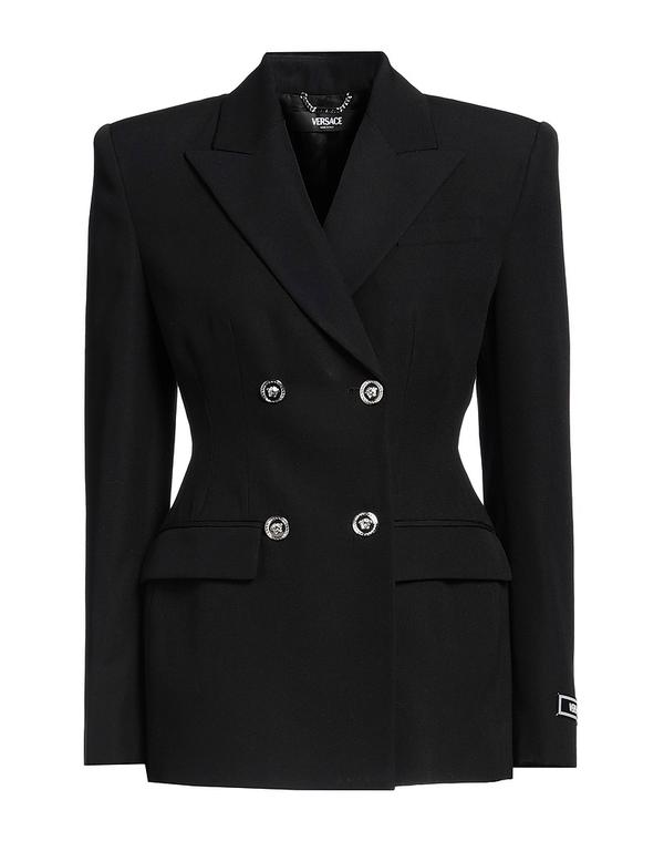 ヴェルサーチ レディース アウター ジャケット・ブルゾン テーラードジャケット VERSACE Black ブラック|ReVida 店
