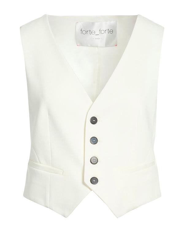 フォルテフォルテ レディース トップス ベスト ジレ FORTE_FORTE White ホワイト|ReVida 店