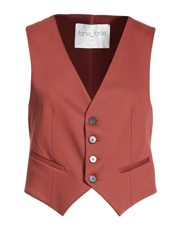 フォルテフォルテ レディース トップス ベスト ジレ FORTE_FORTE Brown ブラウン|ReVida 店