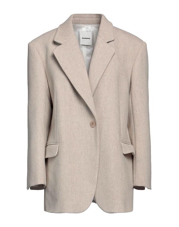 サンドロ レディース アウター ジャケット・ブルゾン テーラードジャケット SANDRO Beige ベージュ|ReVida 店