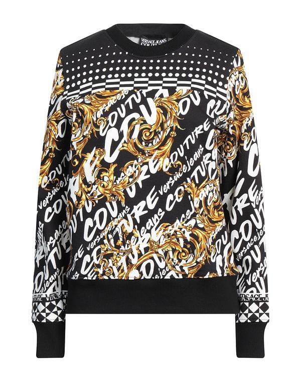 ヴェルサーチ レディース アウター パーカー・スウェット VERSACE JEANS COUTURE Black ブラック|ReVida 店