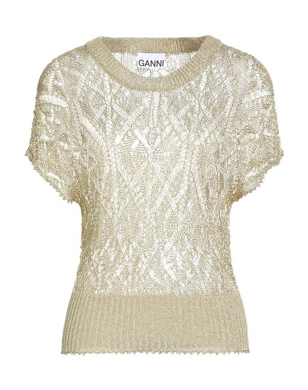 ガニー レディース トップス シャツ プルオーバー GANNI Gold ゴールド｜ReVida 店