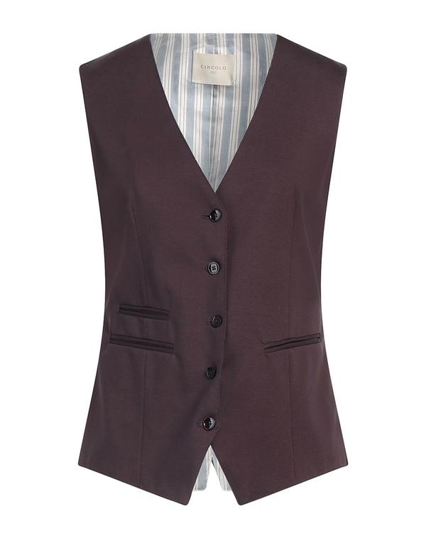 チルコロ 1901 レディース トップス ベスト ジレ CIRCOLO 1901 Dark Purple パープル｜ReVida 店