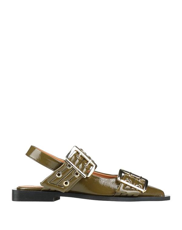 ガニー レディース シューズ パンプス GANNI Military Green グリーン|ReVida 店