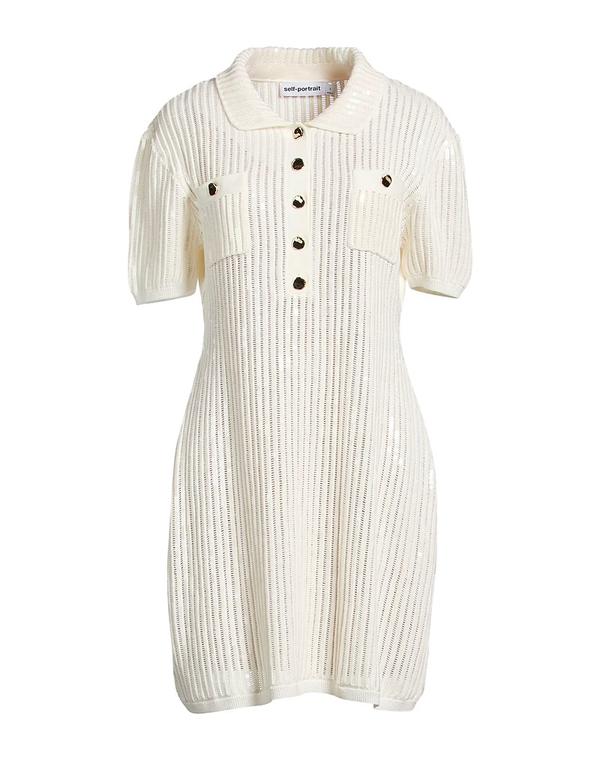 セルフ・ポートレイト レディース トップス ワンピース SELF-PORTRAIT White ホワイト｜ReVida 店