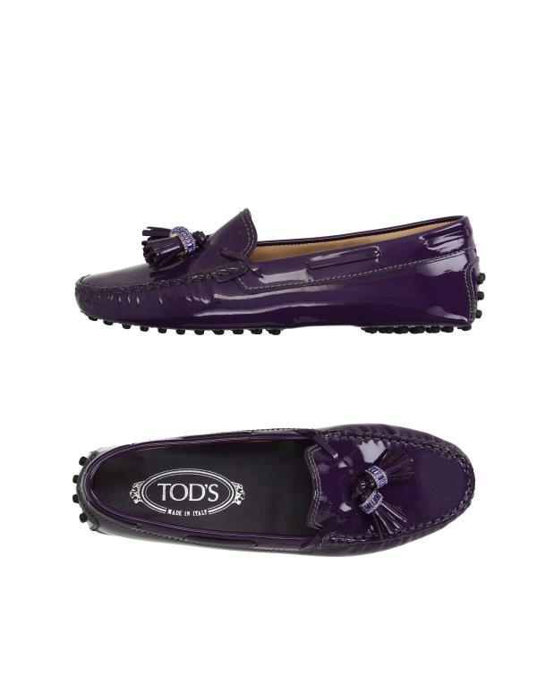 誕生日/お祝い トッズ レディース スリッポン ローファー シューズ Loafers Purple