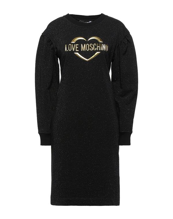 優しいこと モスキーノ レディース 御召しもの LOVE MOSCHINO ミニ衣装・御召しもの Black 黒いこと