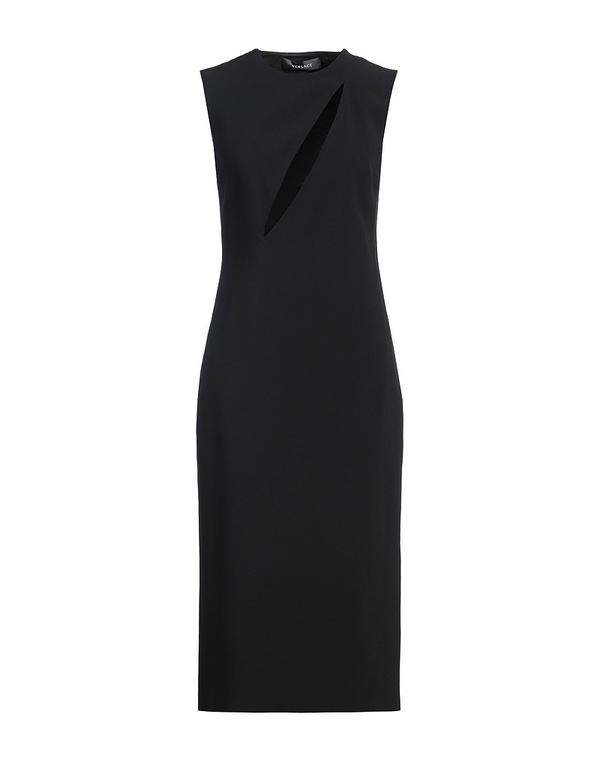 ヴェルサーチ レディース ドレス ミディ丈ワンピース VERSACE チューブドレス Black ブラック