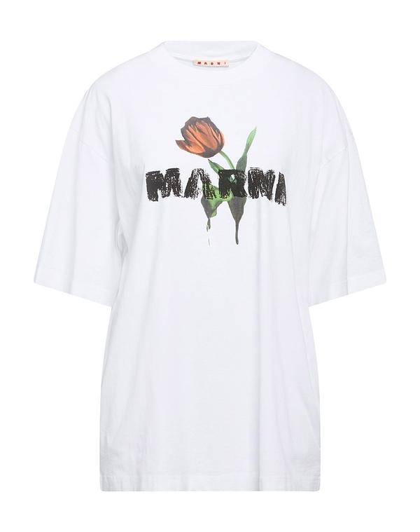 マルニ レディース トップス Tシャツ MARNI White ホワイト｜ReVida 店