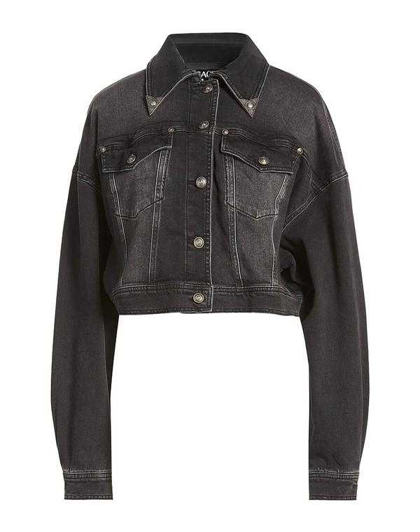 ヴェルサーチ レディース アウター ジャケット・ブルゾン デニムブルゾン VERSACE JEANS COUTURE Black ブラック｜ReVida 店 64,240円