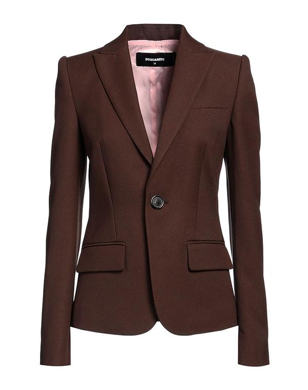 ディースクエアード レディース アウター ジャケット・ブルゾン テーラードジャケット DSQUARED2 Brown ブラウン｜ReVida 店
