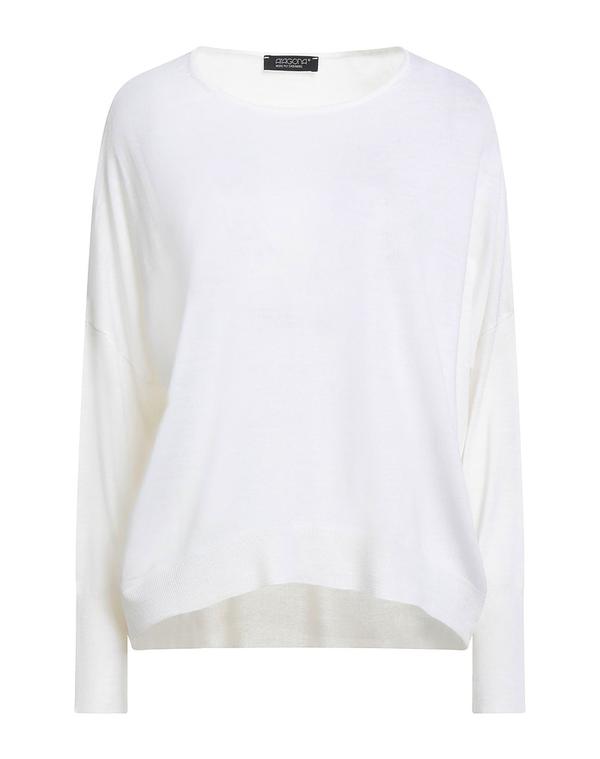 アラゴナ レディース ニット プルオーバー ARAGONA プルオーバー White ホワイト