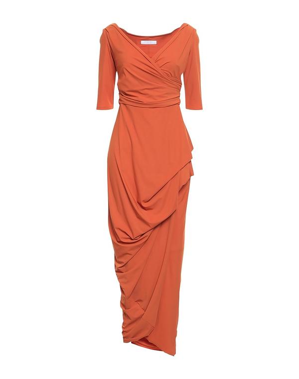 チアラ ボニ プティ ローブ レディース ドレス CHIARA BONI LA PETITE ROBE ロングワンピース・ドレス Reddish Brown ブラウン|ReVida 店