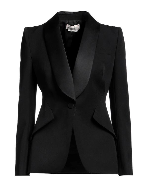 マックイーン レディース アウター ジャケット・ブルゾン テーラードジャケット MCQUEEN Black ブラック｜ReVida 店