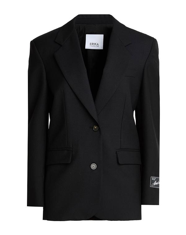 エリカ・カヴァリーニ レディース アウター ジャケット・ブルゾン テーラードジャケット ERIKA CAVALLINI Black ブラック｜ReVida 店