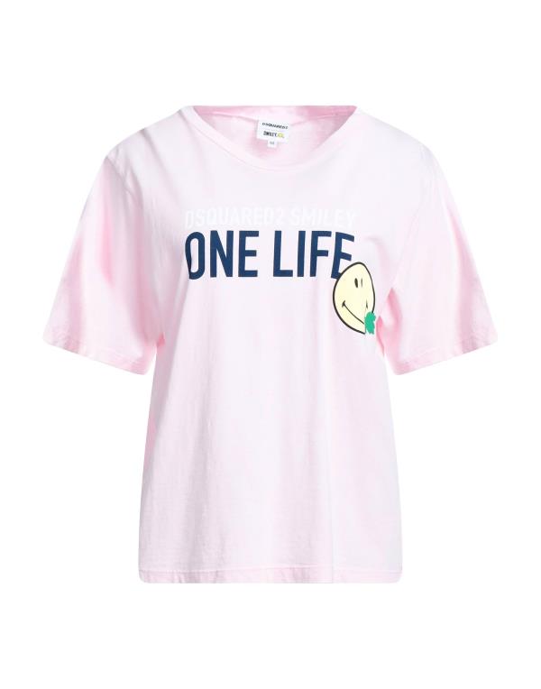 名入れ無料】 ディースクエアード レディース Tシャツ トップス T-shirt Pink