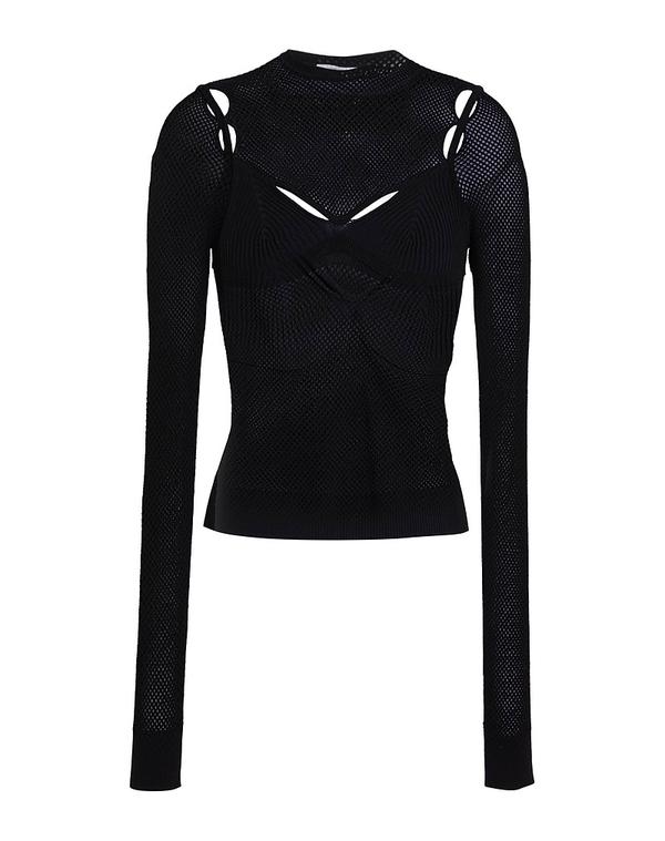 オフ-ホワイト レディース トップス シャツ プルオーバー OFF-WHITE Black ブラック｜ReVida 店