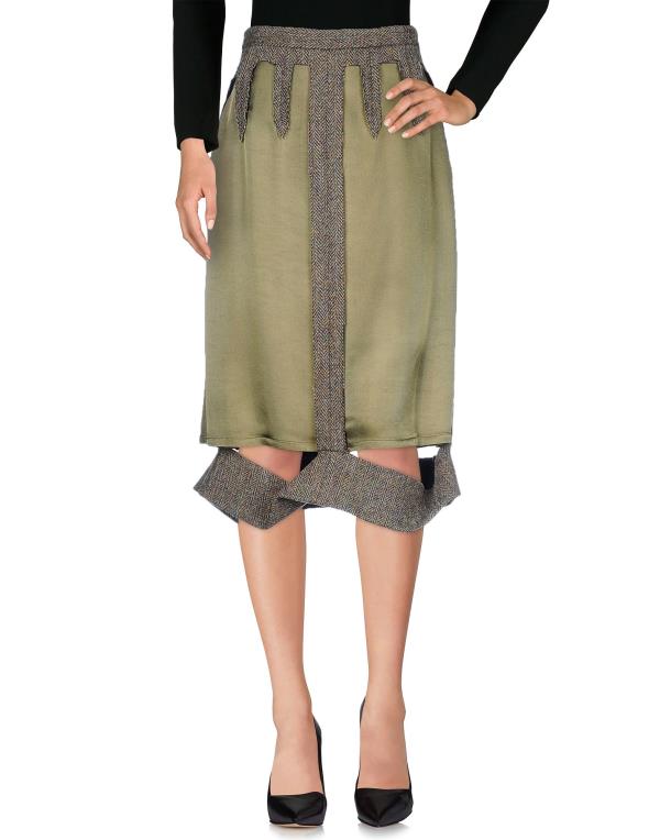 最大57%OFFクーポン マルタンマルジェラ レディース スカート ボトムス Midi skirt Military green mfaapsny.org