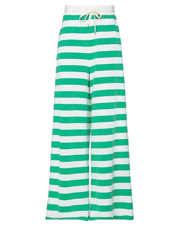 ソロトレディース ボトムス パンツ SOLOTRE ワイドパンツ Green グリーン