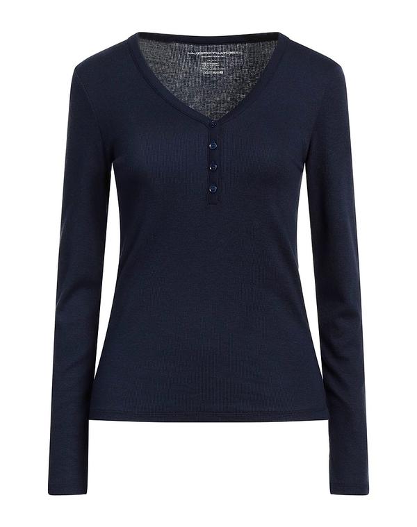 マジェスティック レディース トップス Tシャツ MAJESTIC FILATURES Ｔシャツ Midnight Blue ブルー