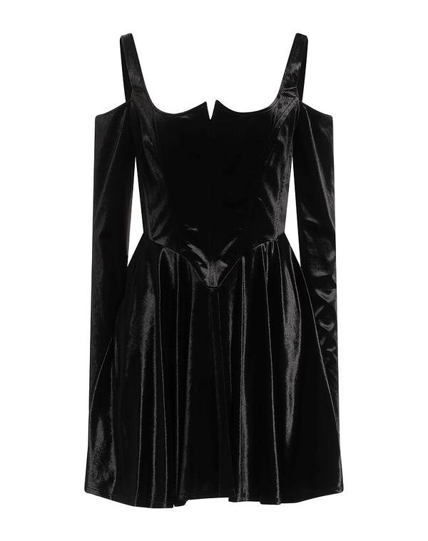 ヴェルサーチ レディース ドレス VERSACE JEANS COUTURE ミニワンピース・ドレス Black ブラック