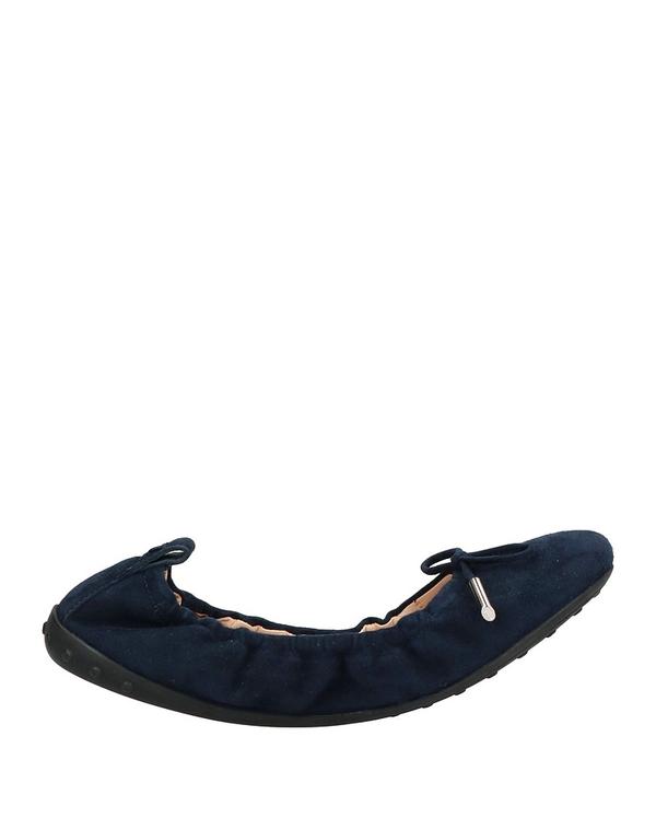 【貨物輸送無料】 トッズ レディース パンプス シューズ 女性バレエダンサー Midnight Blue