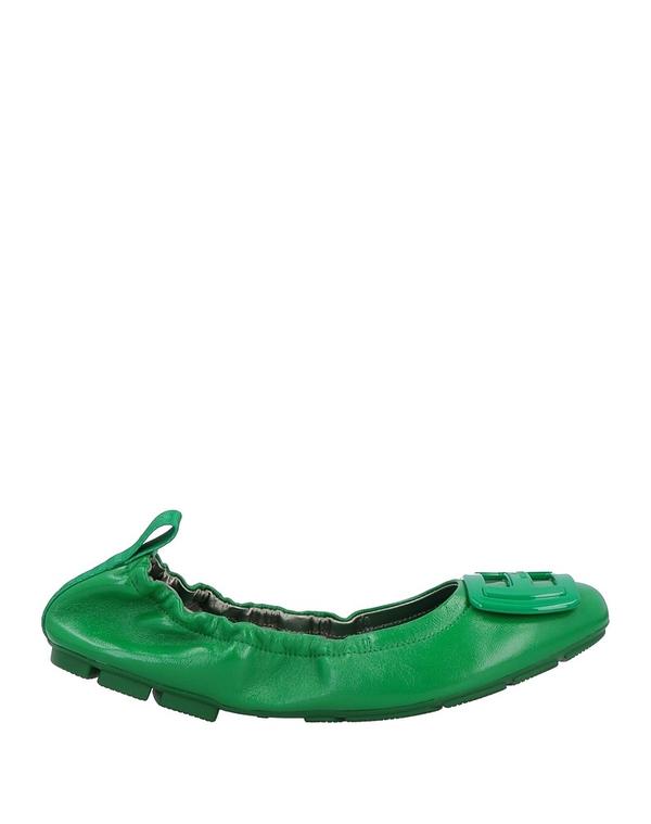 ホー鵞鳥 レディース シューズ HOGAN 女性バレエダンサー Green 緑であること