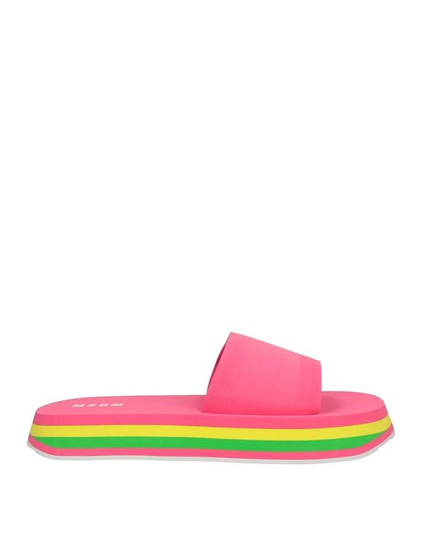 エムエスジイエム レディース シューズ サンダル MSGM スライドサンダル＆スリッパ Fuchsia フューシャ