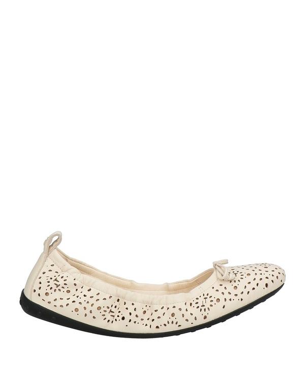 【貨物輸送無料】 トッズ レディース パンプス シューズ 女性バレエダンサー White