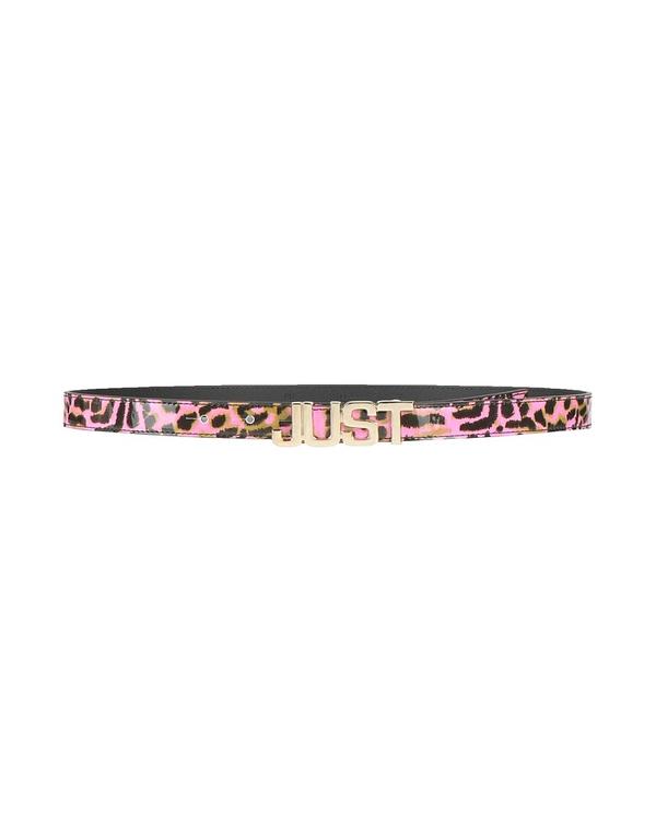 ジャストカバリ レディース レザー小物 ベルト JUST CAVALLI 幅細ベルト Fuchsia フューシャ