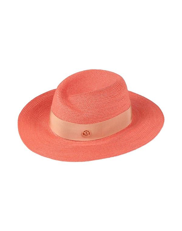 メゾンミッシェル レディース アクセサリー 帽子 MAISON MICHEL 帽子 Salmon Pink ピンク