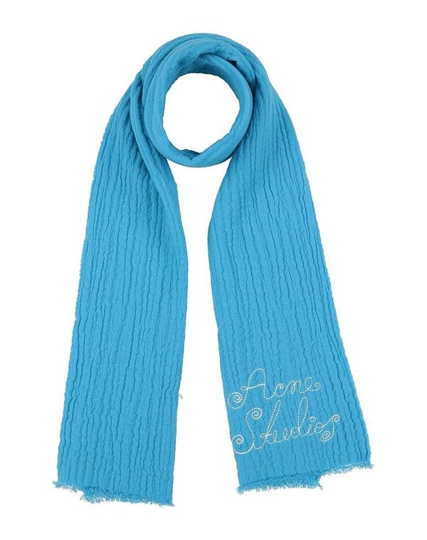 アクネ ストゥディオズ レディース アクセサリー マフラー ACNE STUDIOS マフラー＆スカーフ Azure Blue ブルー