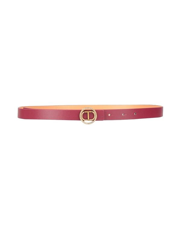 ツインセット レディース レザー小物 ベルト TWINSET 幅細ベルト Bordeaux